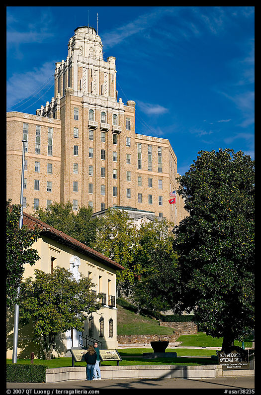 Rehabilitatin center above National Park headquarters. Hot Springs, Arkansas, USA