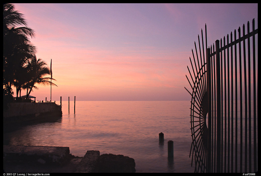 Sunrise near the Southermost point in the continental US. Key West, Florida, USA