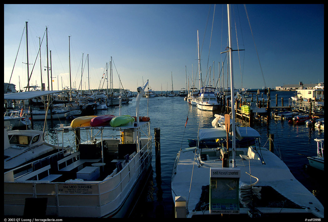 Harbor at sunset. Key West, Florida, USA