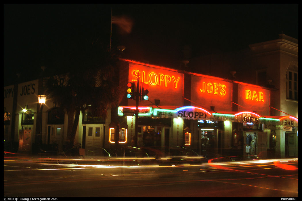 Sloppy Joe's by night. Key West, Florida, USA