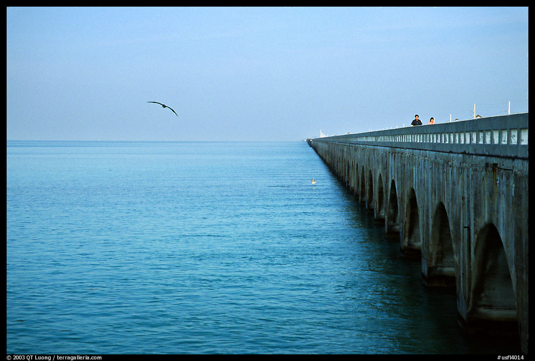 Old Seven-mile bridge. The Keys, Florida, USA