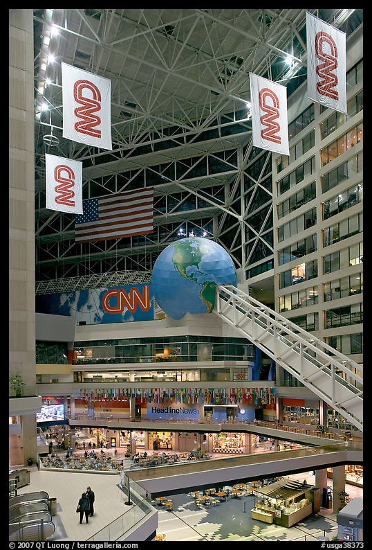 Inside CNN Center. Atlanta, Georgia, USA