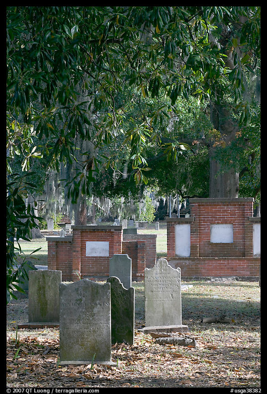 Colonial park cemetery. Savannah, Georgia, USA