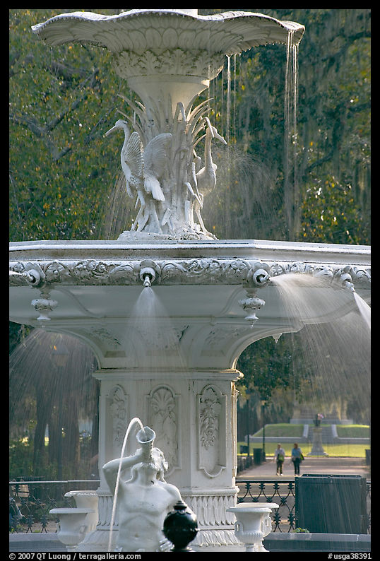 Forsyth Park Fountain. Savannah, Georgia, USA