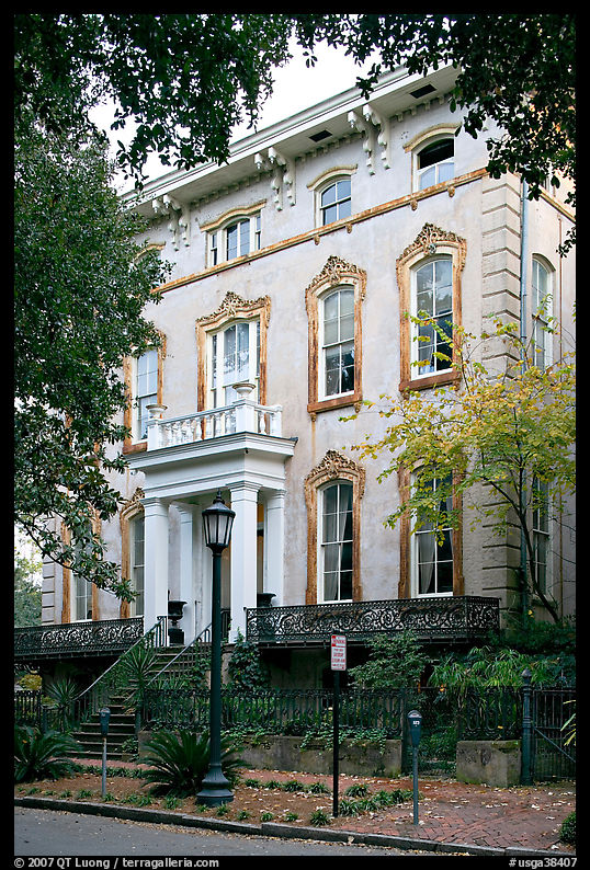 Mansion, historical district. Savannah, Georgia, USA