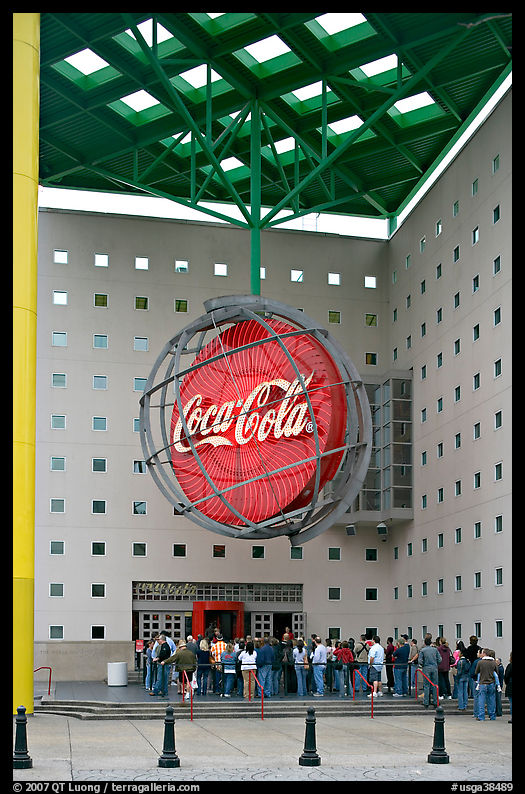 Line at World of Coca-Cola (R) entrance. Atlanta, Georgia, USA