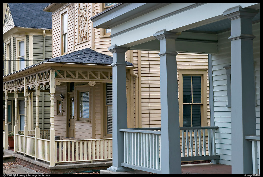 Historic houses in Sweet Auburn, Martin Luther King National Historical Site. Atlanta, Georgia, USA