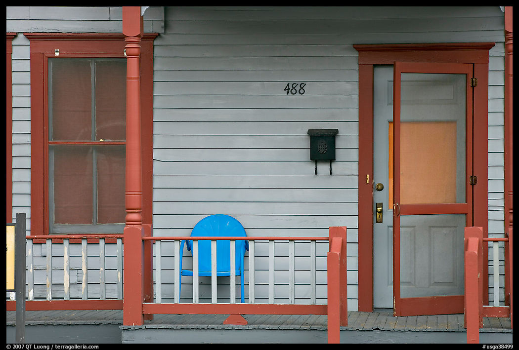 Porch of Sweet Auburn house, Martin Luther King National Historical Site. Atlanta, Georgia, USA