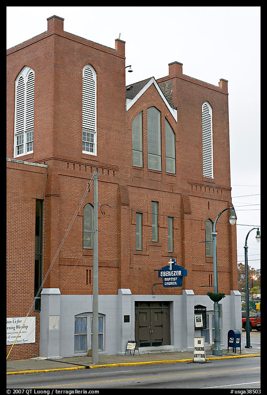 Historic Ebenezer Baptist Church, Martin Luther King National Historical Site. Atlanta, Georgia, USA