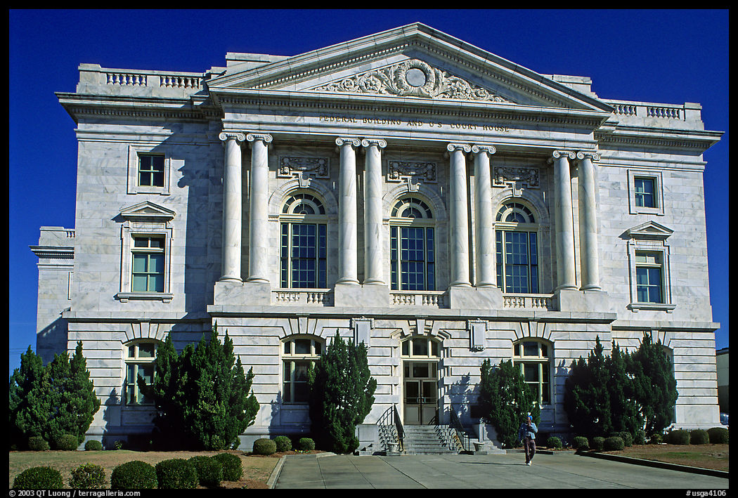 Federal building and courhouse in neo-classical style. Georgia, USA