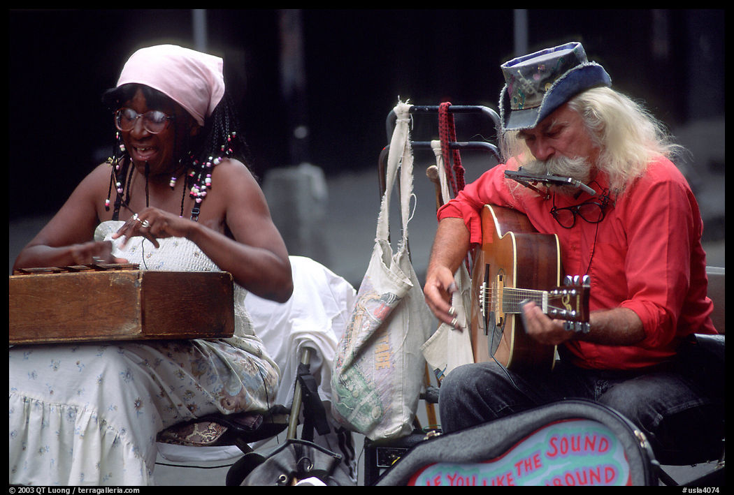 Street musicians, French Quarter. New Orleans, Louisiana, USA