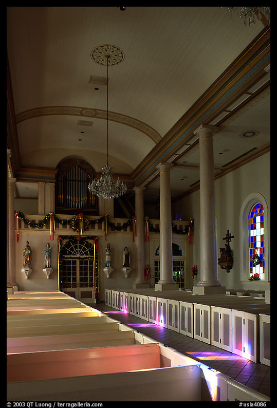 Interior of the church Saint-Martin-de-Tours, Saint Martinville. Louisiana, USA