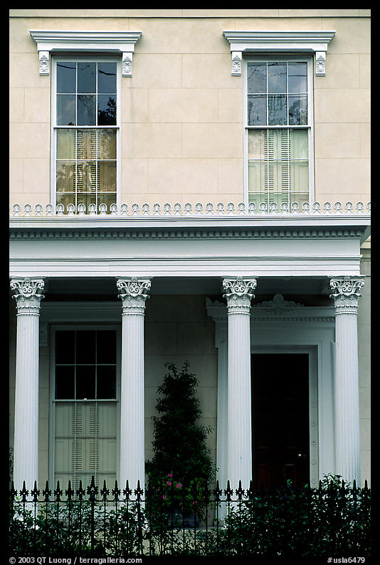 Facade in Southern style, Garden Distric. New Orleans, Louisiana, USA