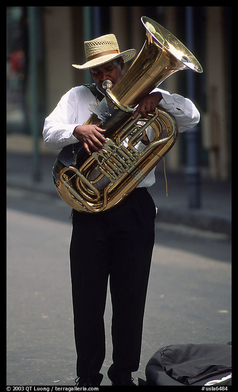 Street Musician, French Quarter. New Orleans, Louisiana, USA