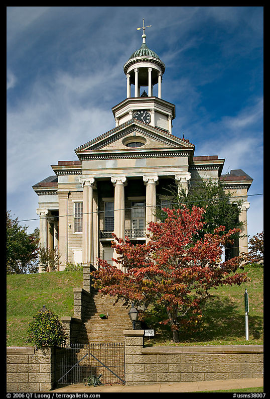 Old courthouse museum in fall. Vicksburg, Mississippi, USA