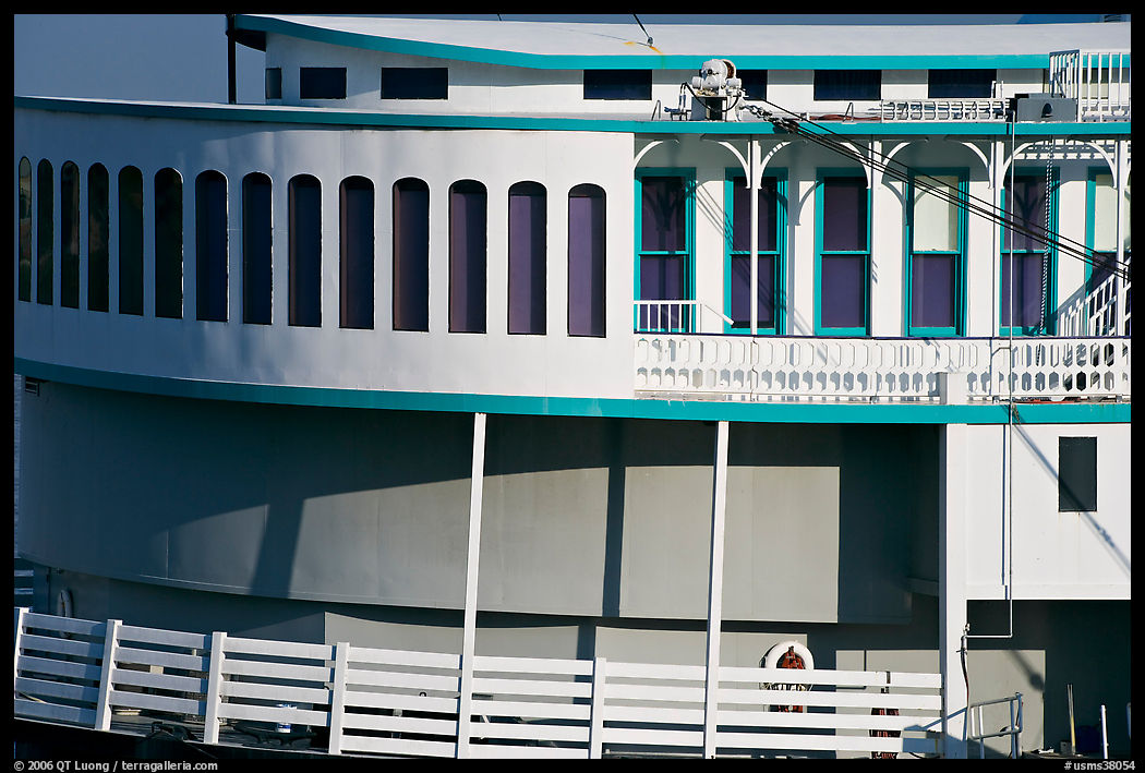 Side detail of riverboat. Natchez, Mississippi, USA