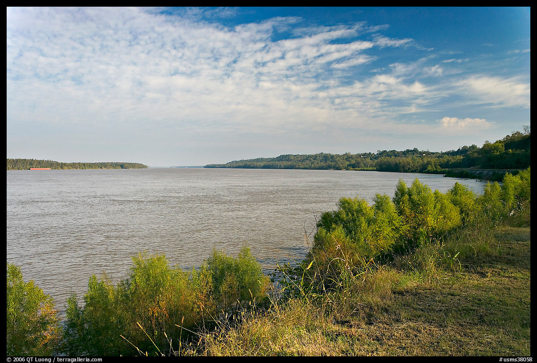 Mississippi River. Natchez, Mississippi, USA