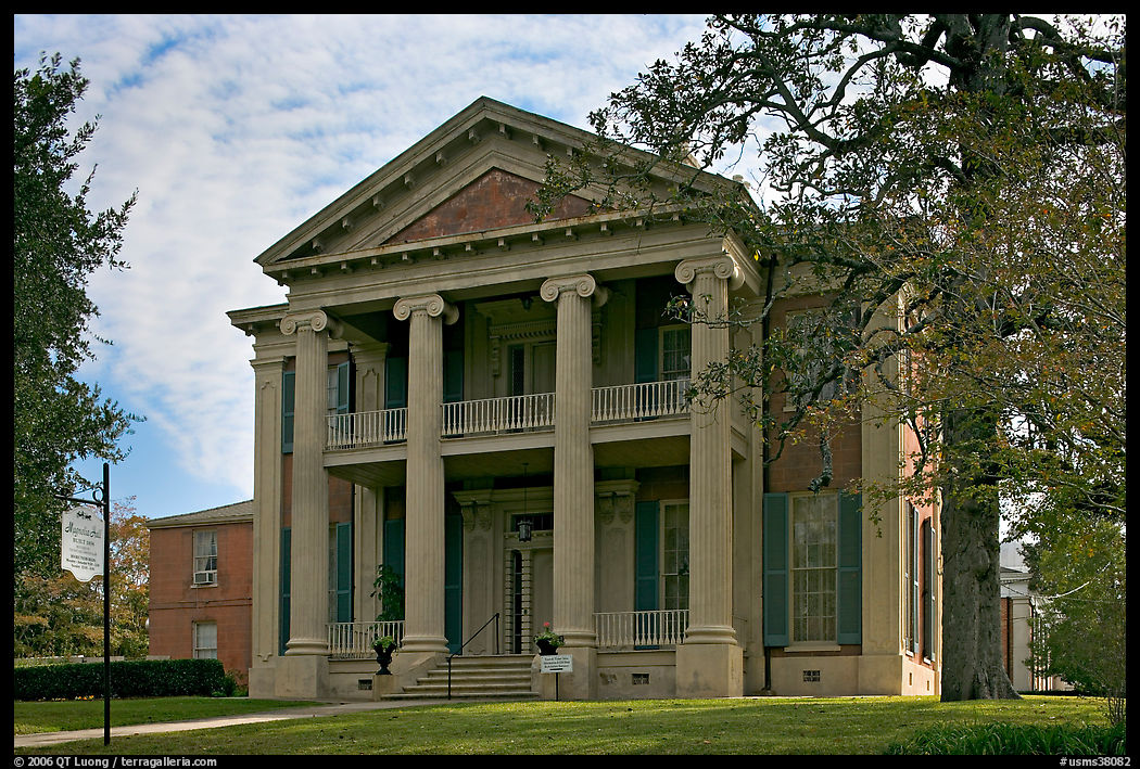 Magnolia Hall, morning. Natchez, Mississippi, USA