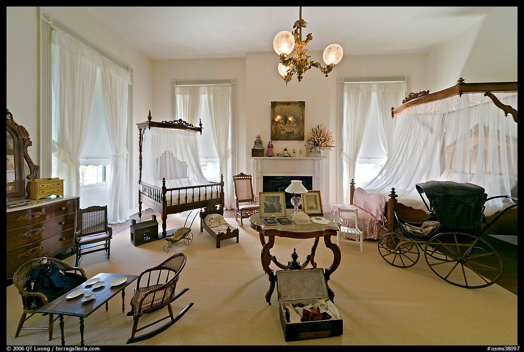 Children's room inside Rosalie. Natchez, Mississippi, USA