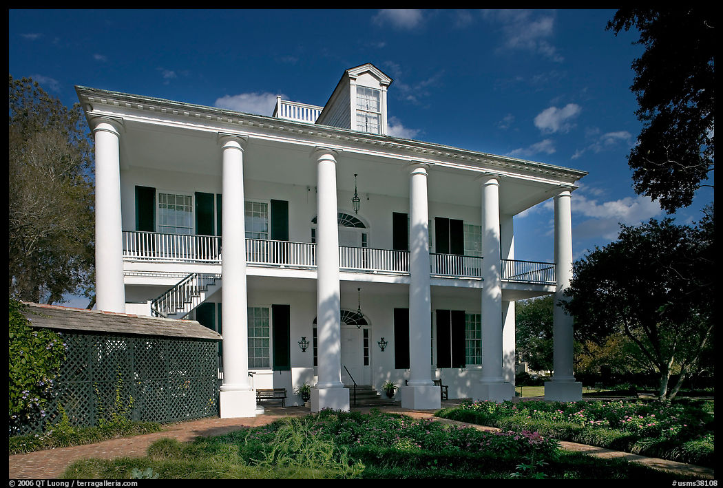 Rosalie house in Georgian style. Natchez, Mississippi, USA