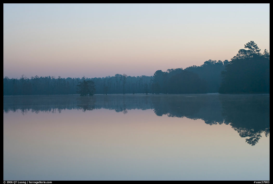 Lake at dawn. South Carolina, USA