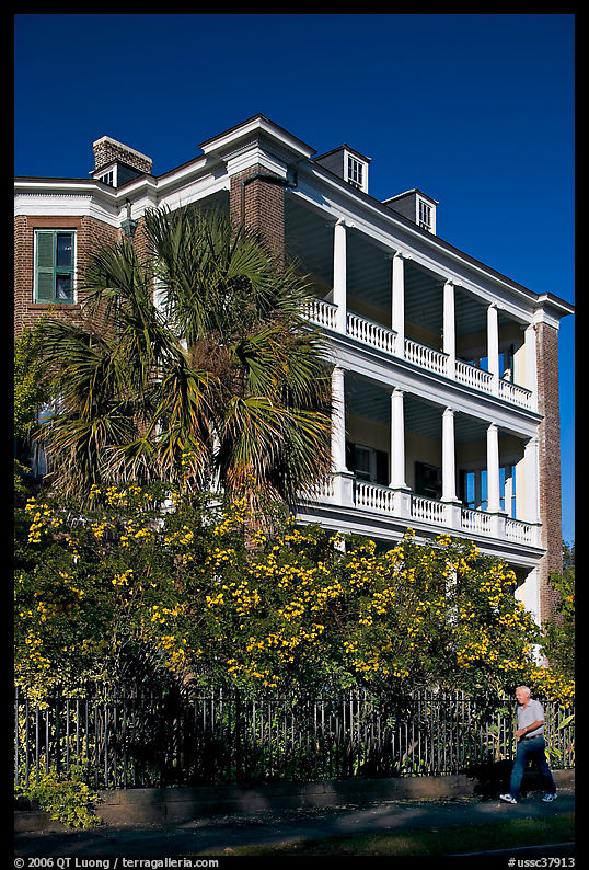 Historic antebellum mansion. Charleston, South Carolina, USA