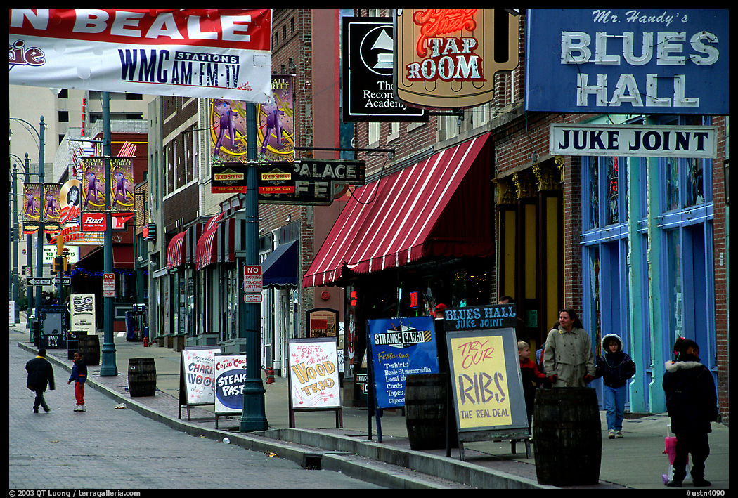 Beale street, Memphis. Memphis, Tennessee, USA
