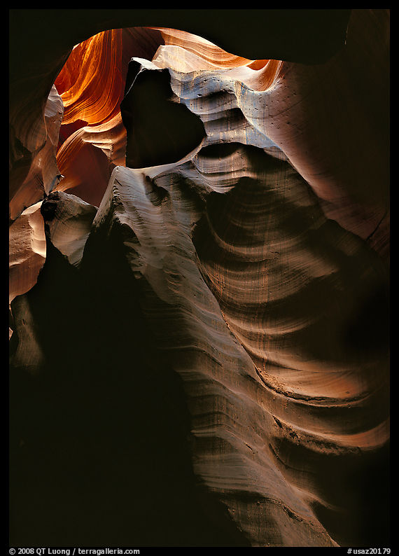 Slot canyon walls, Upper Antelope Canyon. USA