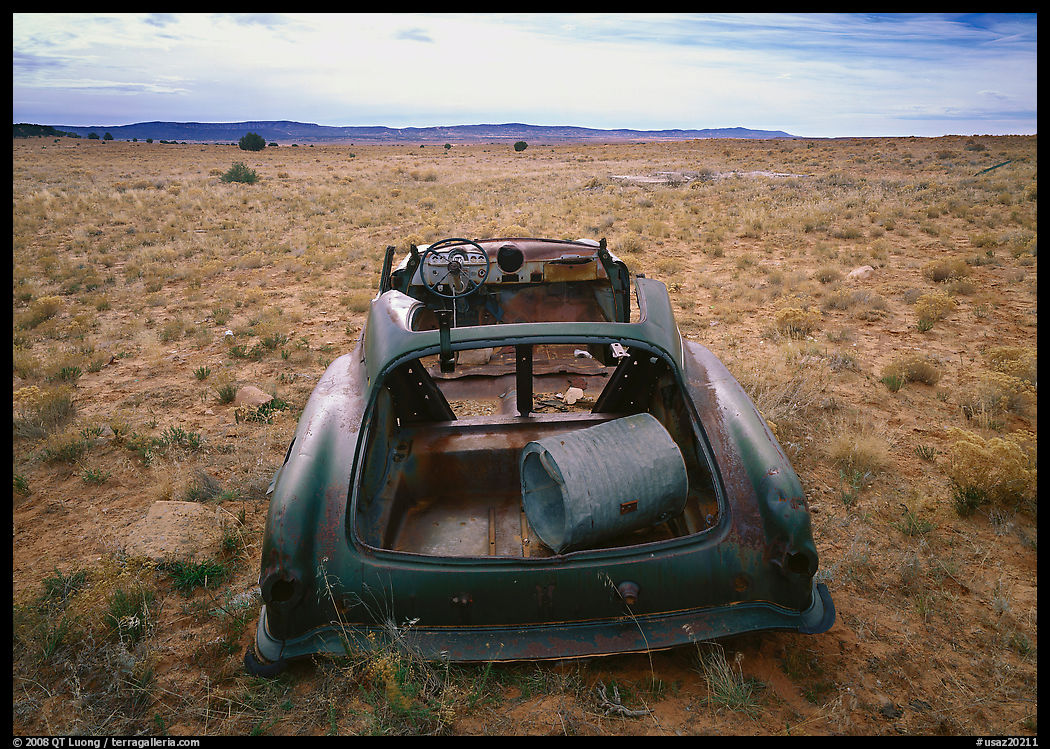 Car wreck. Arizona, USA