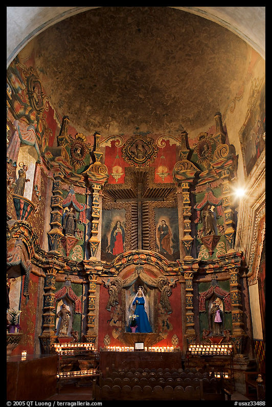 Altar, San Xavier del Bac Mission. Tucson, Arizona, USA
