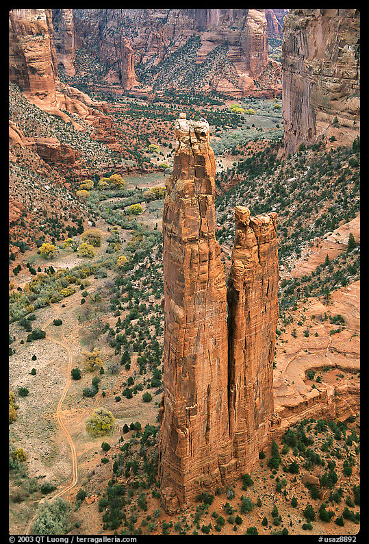 Spider Rock. Canyon de Chelly  National Monument, Arizona, USA