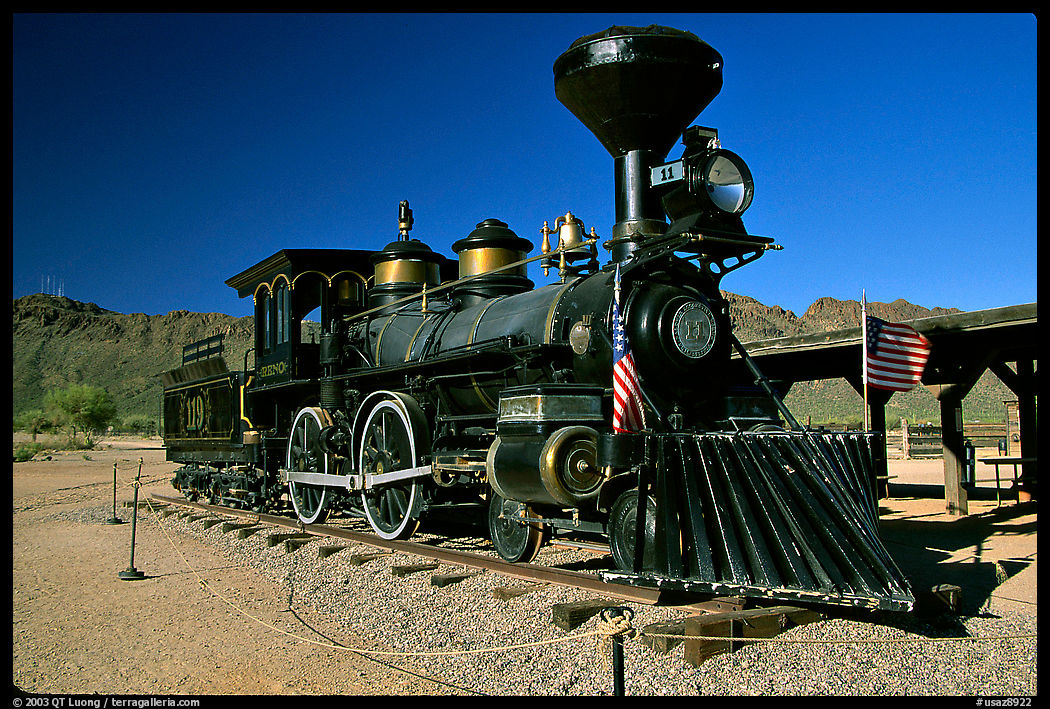 Locomotive, Old Tucson Studios. Tucson, Arizona, USA