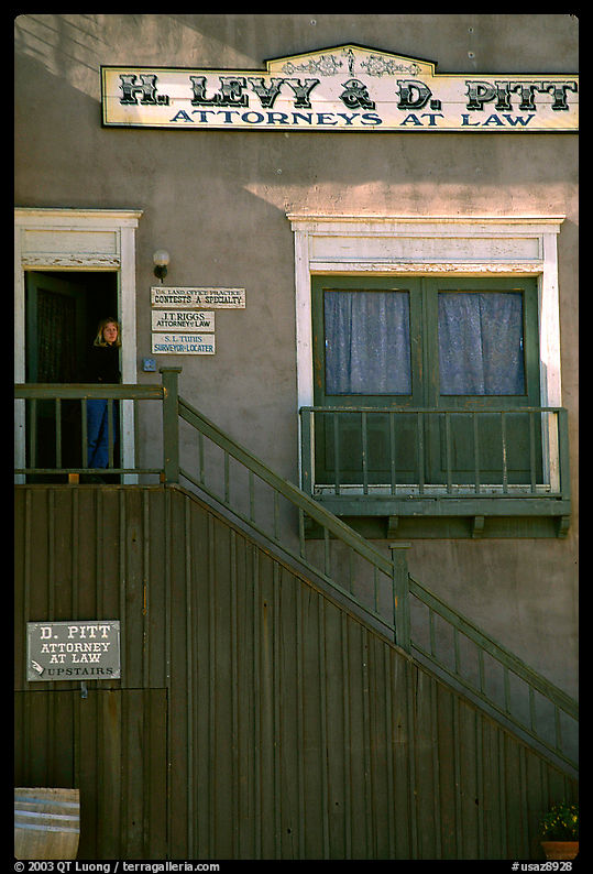 Old west style buildings, Old Tucson Studios. Tucson, Arizona, USA