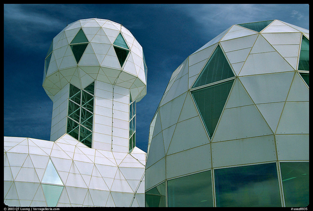 Tower and dome. Biosphere 2, Arizona, USA