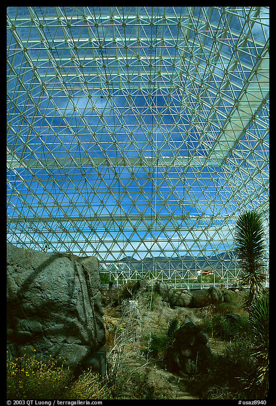 Ecosystem enclosed. Biosphere 2, Arizona, USA