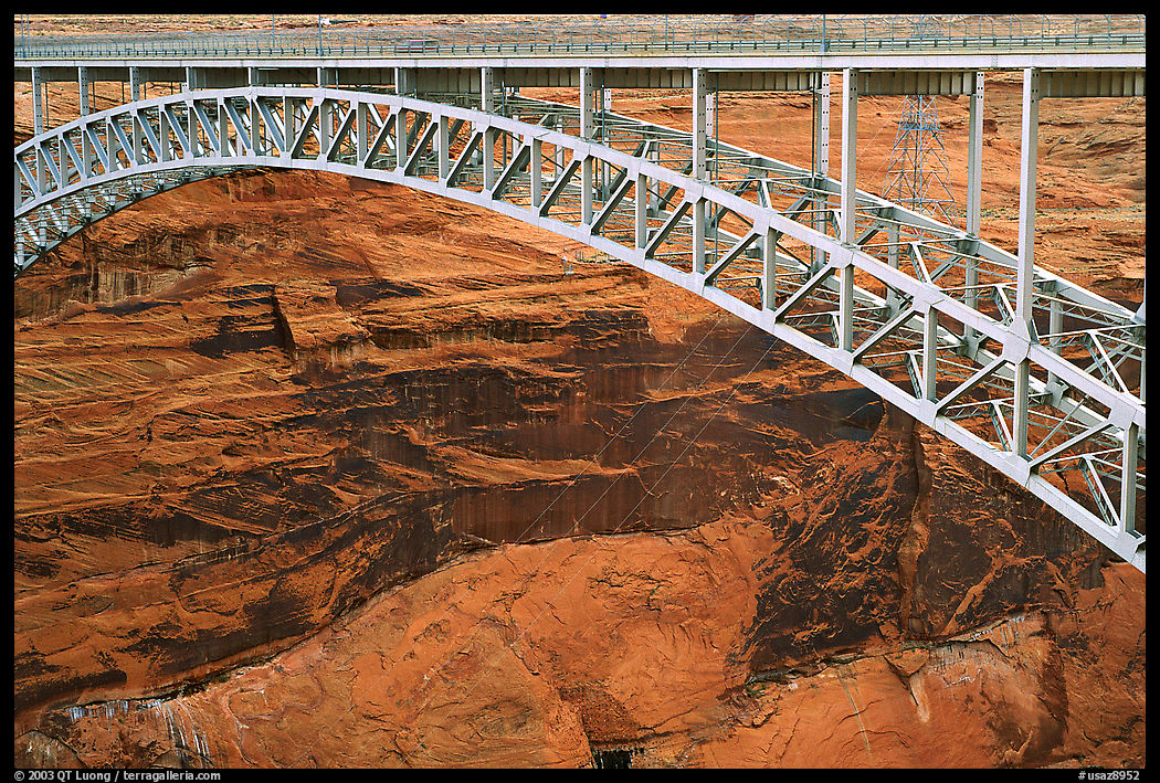 Bridge near the Glenn Canyon Dam. Arizona, USA