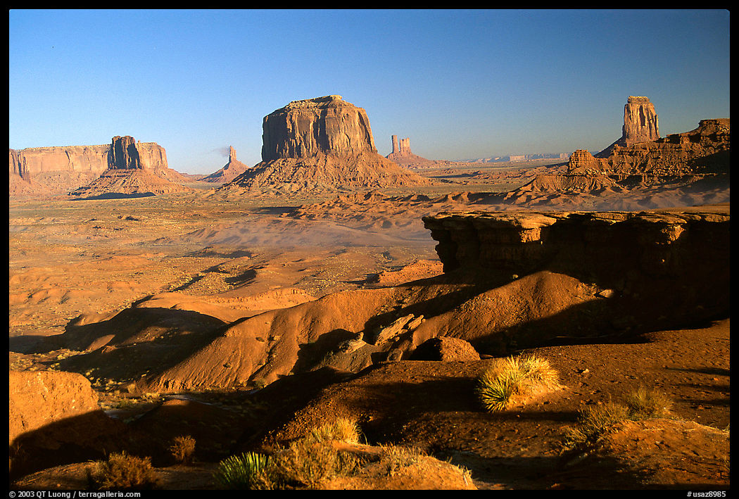 Ford Point, late afternoon. Monument Valley Tribal Park, Navajo Nation, Arizona and Utah, USA