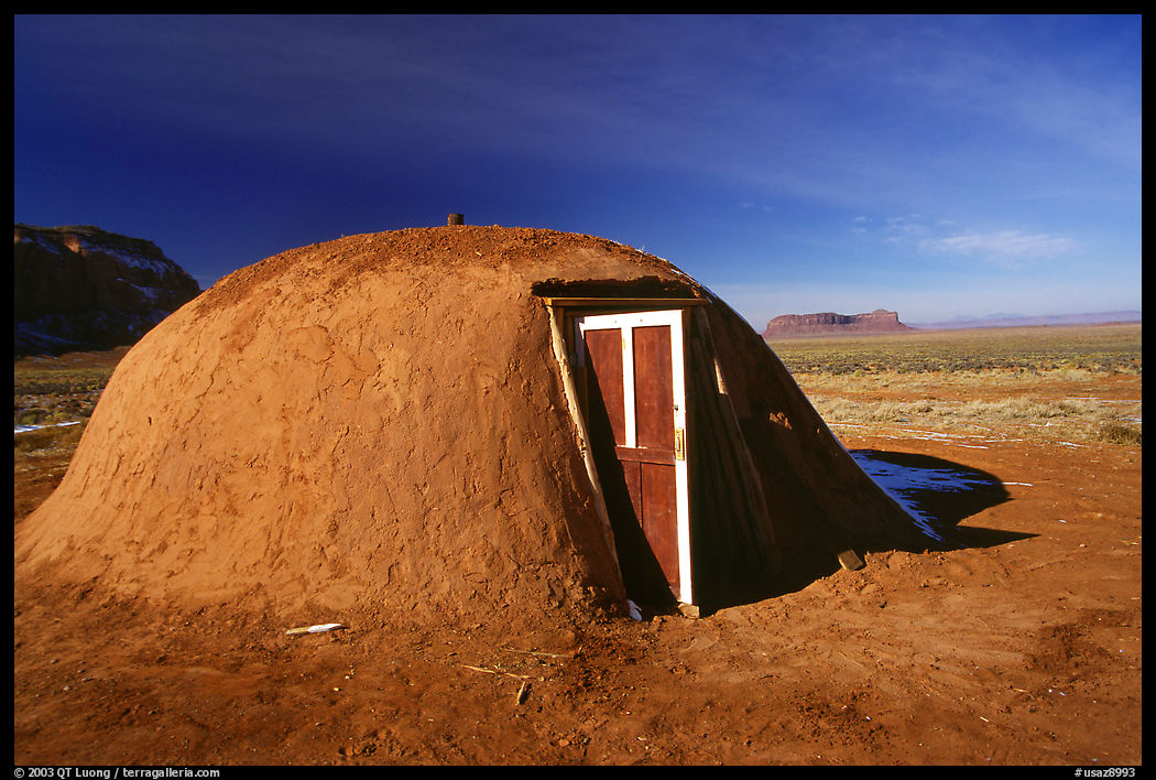 Hogan. Monument Valley Tribal Park, Navajo Nation, Arizona and Utah, USA