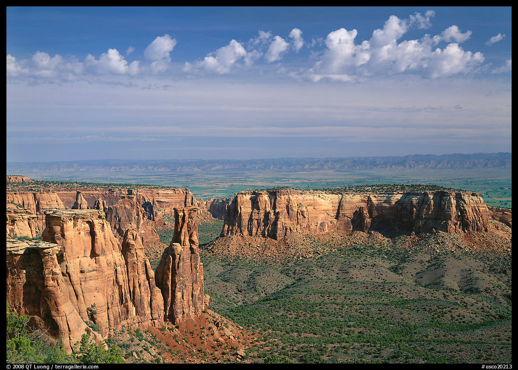 Mesas, Monument Canyon view. Colorado, USA
