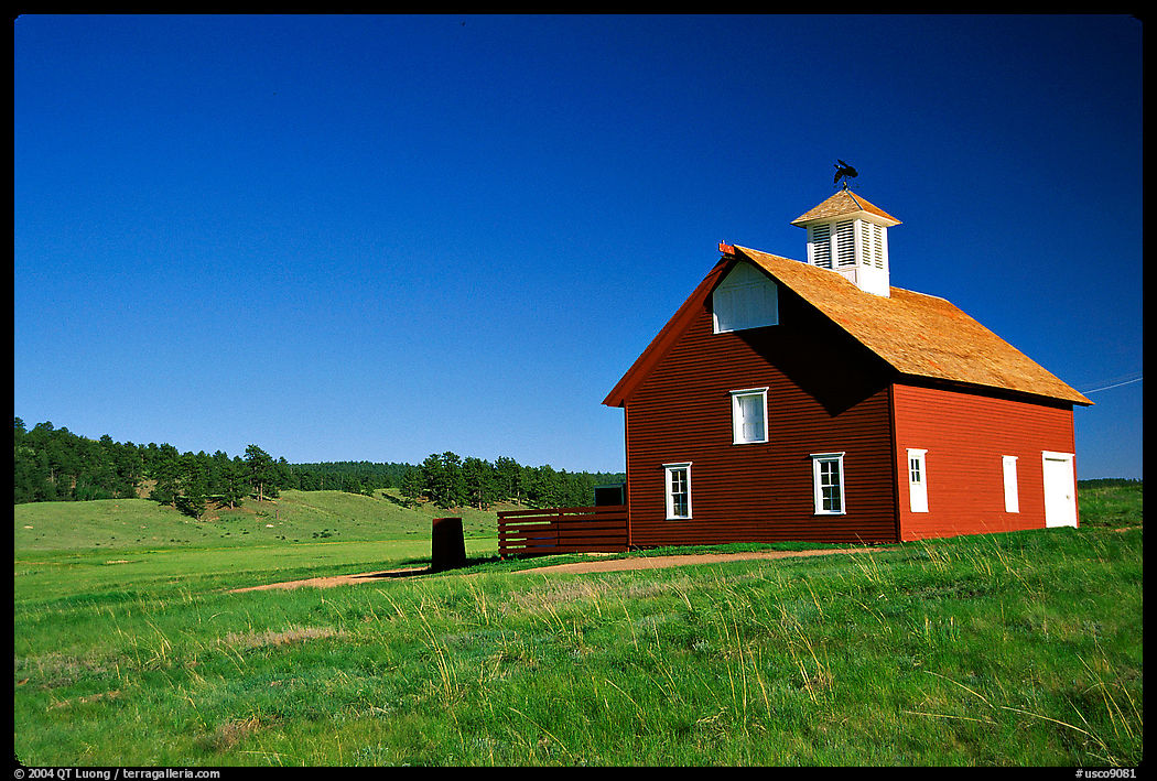 Red house, Sangre de Cristo range. Colorado, USA