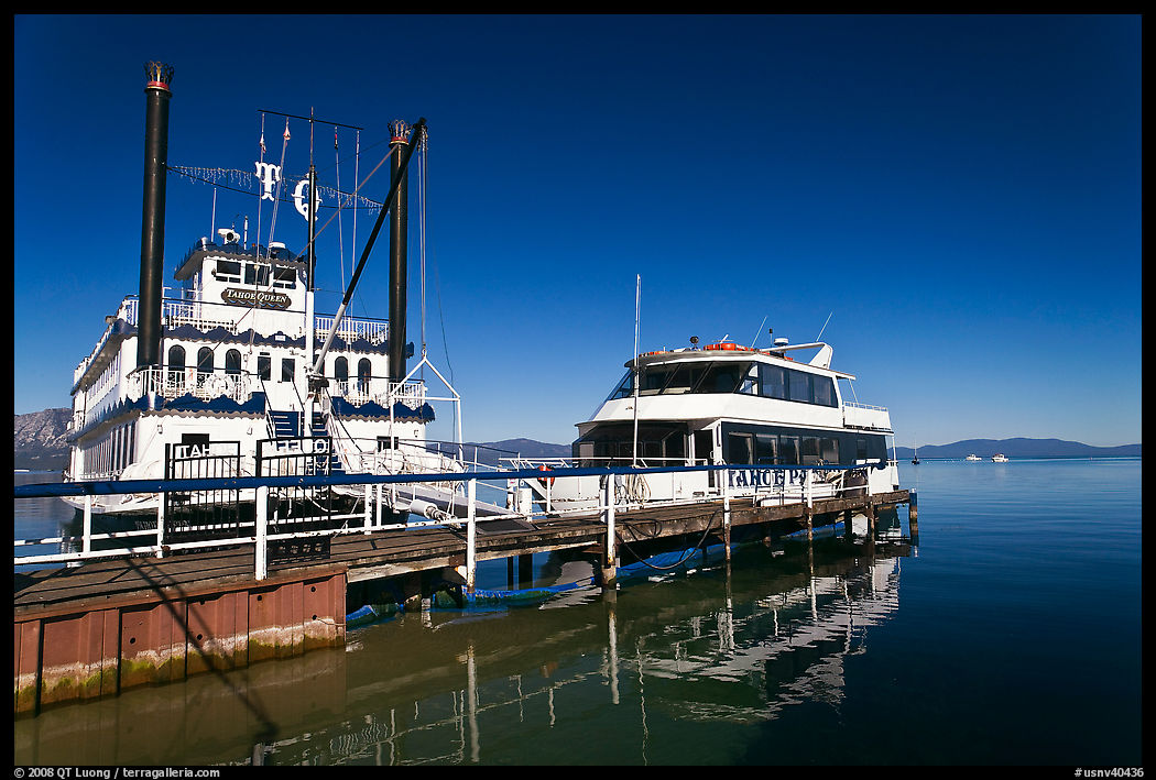 Tour boats, South Lake Tahoe, Nevada. USA