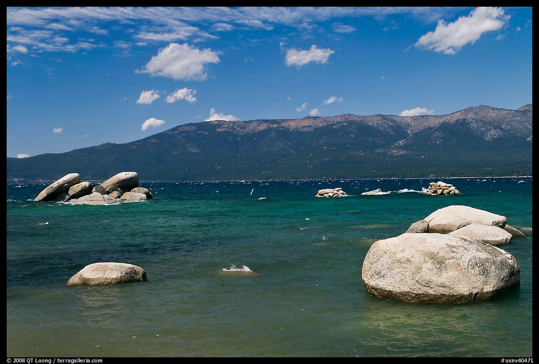 Boulders, Sand Harbor, Lake Tahoe-Nevada State Park, Nevada. USA
