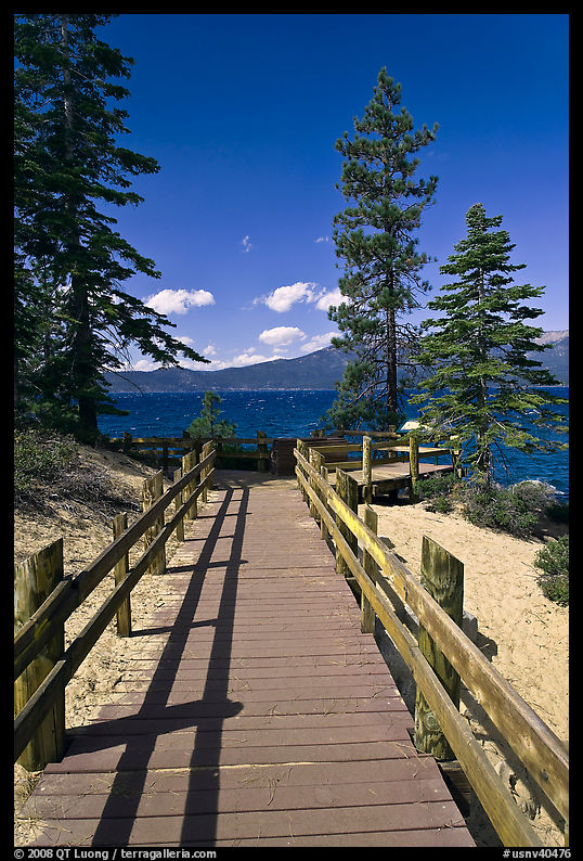 Boardwalk, Lake Tahoe-Nevada State Park, Nevada. USA