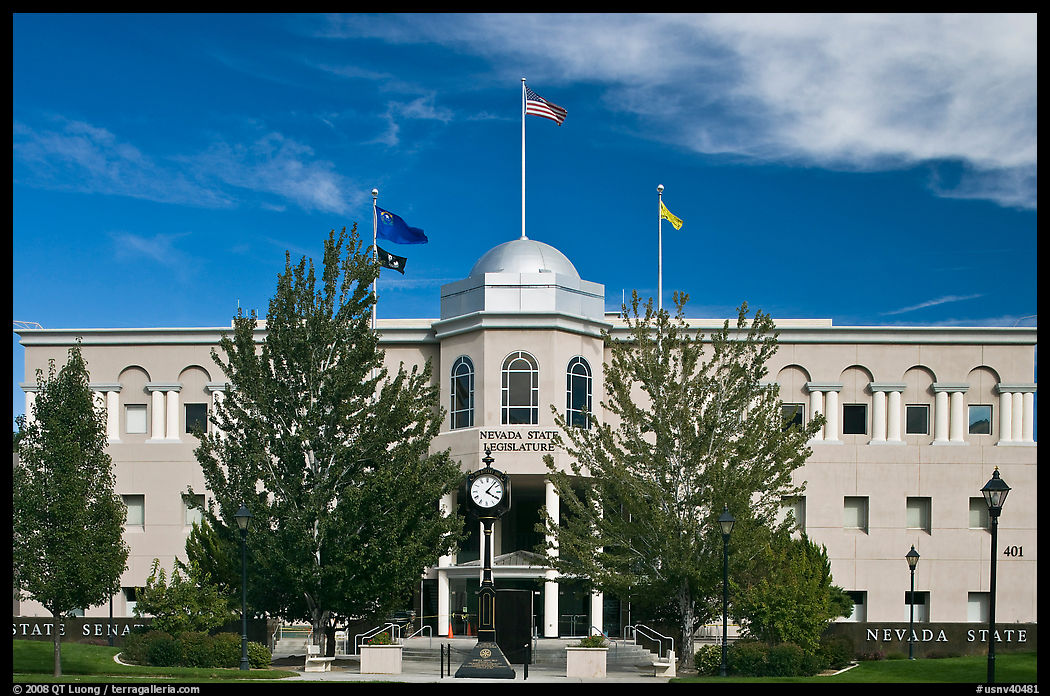 Nevada State Legistlature building. Carson City, Nevada, USA
