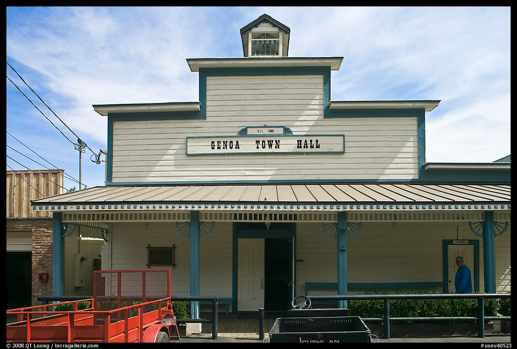 Genoa town hall. Genoa, Nevada, USA