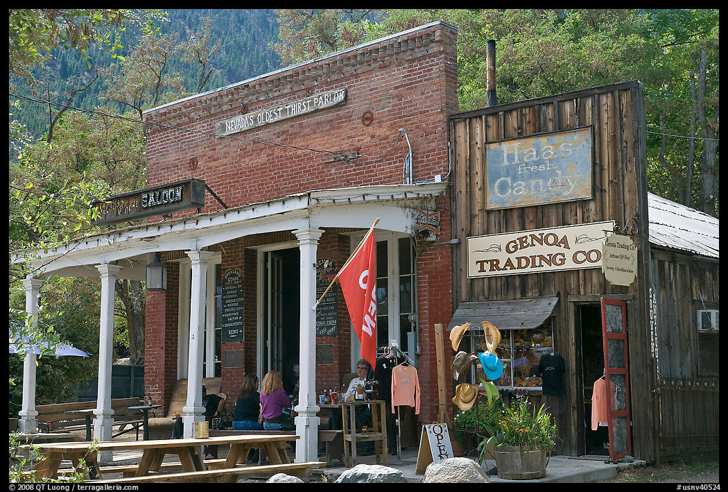 Genoa saloon and trading company. Genoa, Nevada, USA