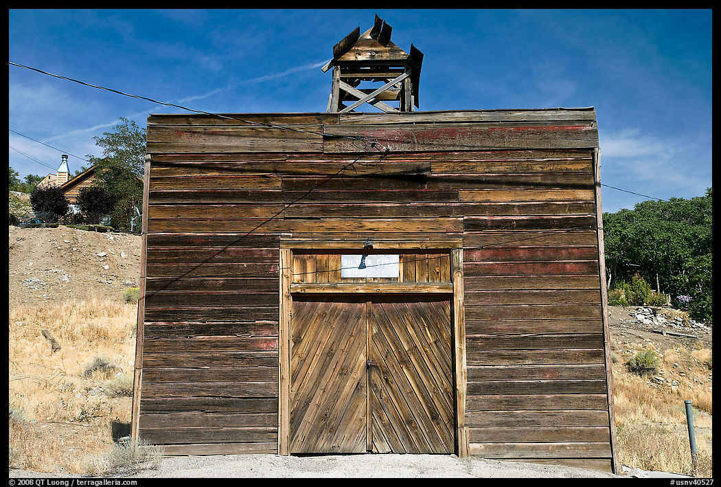 Wooden shack. Virginia City, Nevada, USA