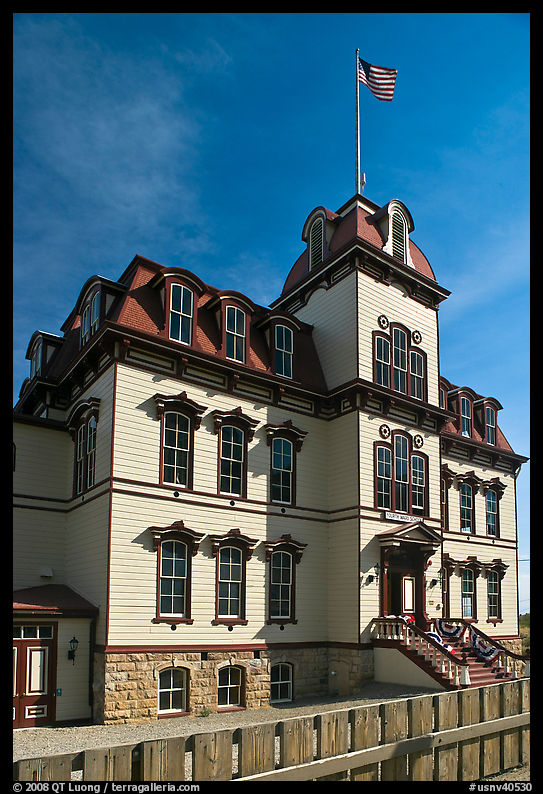 Historic fourth ward school building. Virginia City, Nevada, USA