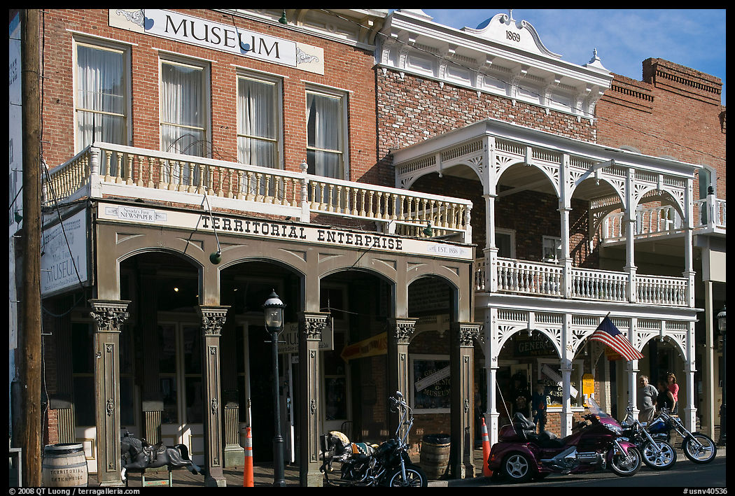 Territorial enterprise historical building. Virginia City, Nevada, USA