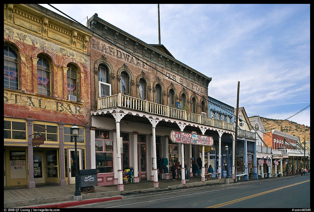 Historic buildings. Virginia City, Nevada, USA